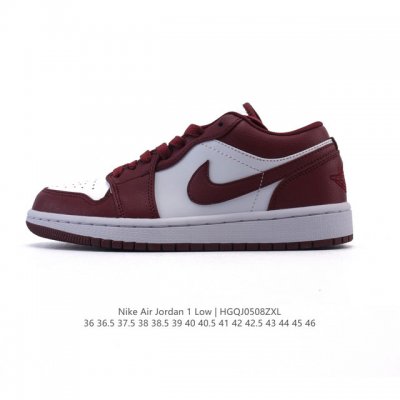 耐克 乔丹Air Jordan 1 Low Aj1 乔1 乔丹1代Aj1 低帮复古文化休闲运动篮球鞋。从1985 年面世的元年款汲取设计灵感，采用简洁大方的经典