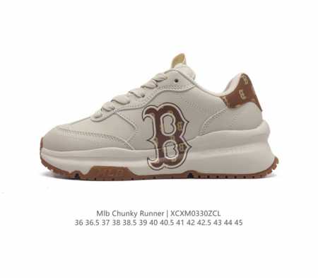 全新2023新款 Ny美国榄球洋基队new York Yankees X Mlb Chunky Runner Liner 莱纳系列低帮厚底老爹风透气舒适皮面休闲 - 点击图像关闭