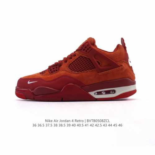 耐克 Nike Air Jordan 4 Retro Og迈克尔 乔丹Aj4代乔4 中帮复古休闲运动文化篮球鞋。秉承轻量化的速度型篮球鞋设计思想完成设计，降低重