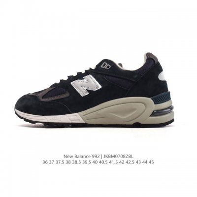 降价原价 元 公司级 新百伦New Balance 992 复古风格简约经典舒适百搭时尚休闲鞋缓震透气跑步鞋。鞋面采用猪皮革与织物相结合，尼龙网布在拼接工序上极