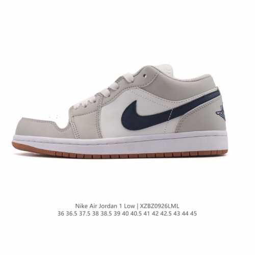 耐克 乔丹Air Jordan 1 Low Aj1 乔1 乔丹1代Aj1 低帮复古文化休闲运动篮球鞋。该鞋款从 1985 年元年款汲取设计灵感，焕新演绎简约经典