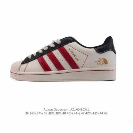 公司级 阿迪达斯 Adidas Superstar 2025年新款鞋子 蛇年新款 经典贝壳头系列 新款休闲板鞋潮流男女士运动鞋 鞋面织物拼接材质 标志性的贝壳鞋 - 点击图像关闭