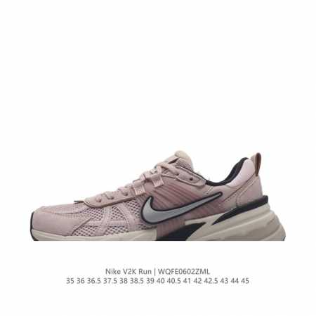 Nike 耐克 V2K Run 减震防滑 复古低帮跑步鞋 超火复古跑鞋，采用太空革组合呼吸网眼布鞋面材质，搭载正确4层组合底模，嵌入tpu加固稳定模块,双层md - 点击图像关闭