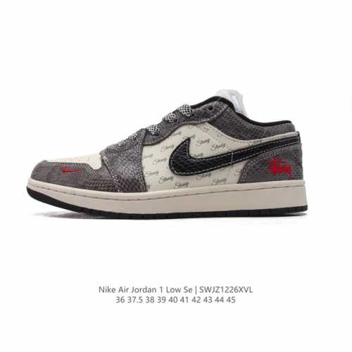 公司级 耐克 乔丹air Jordan 1 Low Aj1 乔1 乔丹1代aj1 低帮复古文化休闲运动篮球鞋。该鞋款从 1985 年元年款汲取设计灵感，焕新演绎