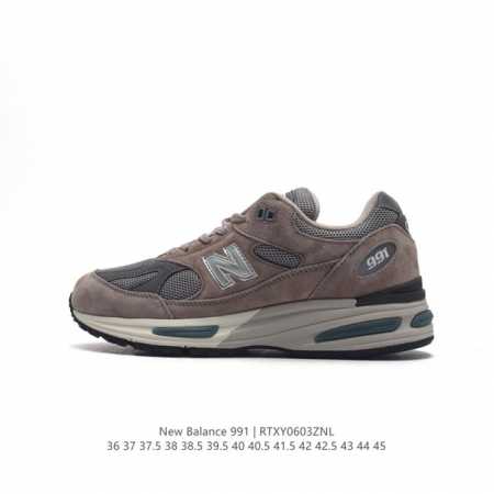 New Balance新百伦nb Made In Usa M991系列美产血统经典复古休闲运动百搭老爹跑步鞋 采用台产猪巴革及透气网眼材质。升级正确原装5层组合 - 点击图像关闭