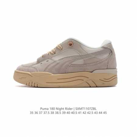 公司级 彪马PUMA Night Rider官方同款 情侣款 防滑耐磨厚底面包鞋低帮板鞋厚底增高运动鞋 类型：男女鞋 货号：401445 尺码：35-45含半码 - 点击图像关闭