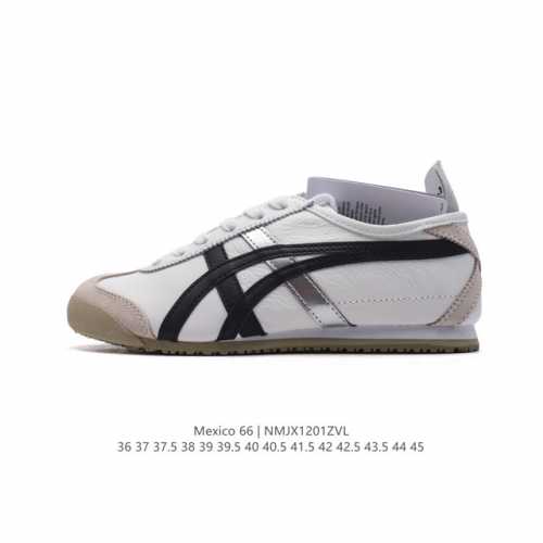 Asics 亚瑟士 男女鞋真标半码制 配足弓鞋垫 日产经典老牌-鬼塚虎 Onitsuka Tiger Mexico 66经典墨西哥系列复古经典百搭板鞋休闲运动鞋