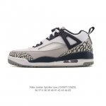 耐克 Nike Jordan Spizike Low 经典爆裂纹复古运动篮球鞋！全新低帮造型吸睛！整双鞋在融合了 Air Jordan 经典鞋款中的标志性元素之