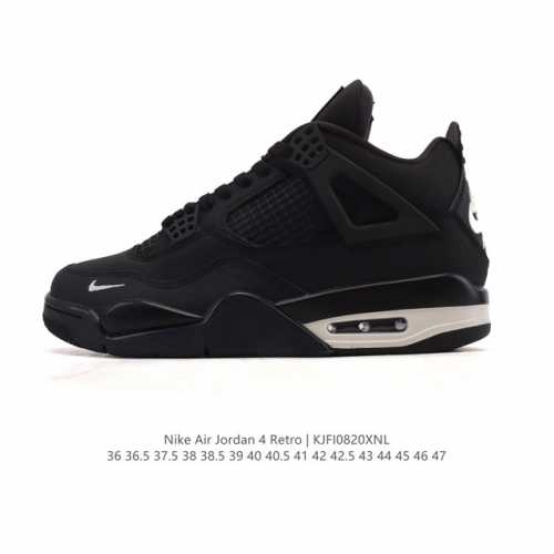 耐克 Nike Air Jordan 4 Retro Og迈克尔 乔丹Aj4代乔4 中帮复古休闲运动文化篮球鞋。秉承轻量化的速度型篮球鞋设计思想完成设计，降低重