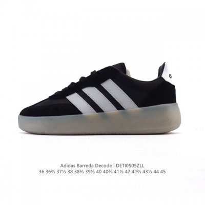 阿迪达斯 Adidas Barreda 考拉派对 复古休闲 清新 舒适百搭 德训鞋 T字头 防滑耐磨 低帮 板鞋 男女款运动鞋。鞋头加宽设计提升了穿着舒适度，长