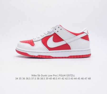 耐克 Nike Sb Dunk Low Pro 男 女滑板鞋 经典复古运动鞋 采用低帮设计 塑就经典 Dunk 风格 鞋垫后跟搭载 Zoom Air 气垫 加衬 - 点击图像关闭