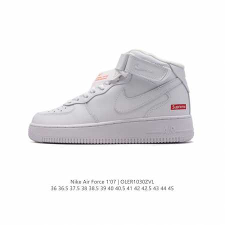 Nk Air Force 7 Mid AF1耐克 空军一号 AF1 中帮 魔术贴 厚底增高运动板鞋 原楦头原纸板 打造纯正空军版型。专注外贸渠道 全掌内置蜂窝气 - 点击图像关闭