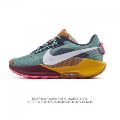 耐克 Nike Pegasustrail5男女越野跑步鞋夏新款耐克飞马该鞋款搭载出众回弹的 Reactx 泡绵中底，多种地面，皆可轻松驾驭。采用别致设计。上脚潮
