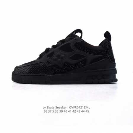 新款公司级 Lv Skate Sneaker 路易威登 水钻系带 时尚低帮 2025年新款运动板鞋 蛇年限定 2025 Lv 路易威登 Skate铆钉休闲运动鞋 - 点击图像关闭