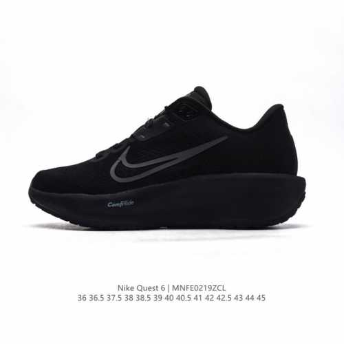 公司级 耐克Nike Air Quest 6 卡贾透质轻气休运闲 透气轻盈缓震跑步鞋，Nike Quest 6男女子透气轻盈缓震跑步鞋采用匠心设计，助你心愿成真