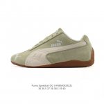 puma Speedca Og 彪马极速赛车系列低帮德训风拼接复古百搭休闲运动赛车鞋 鞋款从80、90年代赛车手所穿的防火赛车鞋为原型，鞋身线条模仿了赛车的流线