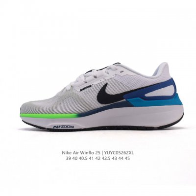 耐克 Nike Zoom Winflo 25 登月25代 跑鞋透气缓震疾速跑鞋 采用透气网眼鞋面搭配外翻式鞋口 为脚跟区域营造出色舒适度 而在鞋底部分 搭载全掌