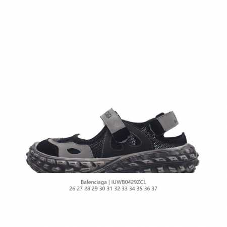 童鞋 巴黎世家 Balenciaga Triple S Track 凉鞋 包头凉拖鞋 爆款推荐高品质 巴黎世家凉鞋 原版发泡大底舒服防滑耐磨老爹凉鞋 类型：儿童 - 点击图像关闭