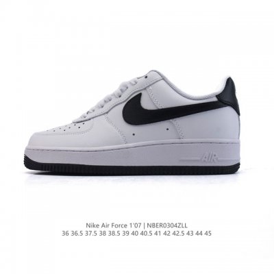 130 耐克 Nike Air Force 1 '07 Low 2025新年新款 空军一号含气垫 小白鞋 低帮百搭厚底增高休闲运动板鞋。柔软、弹性十足的缓震性能