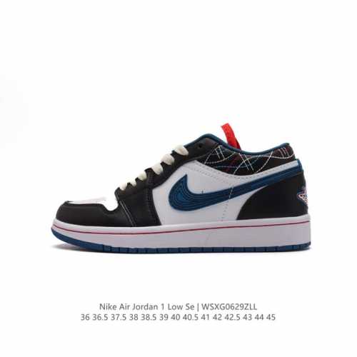 真标 耐克 乔丹Air Jordan 1 Low AJ1 乔1 乔丹1代aj1 低帮复古文化休闲运动篮球鞋。该鞋款从 1985 年元年款汲取设计灵感，焕新演绎简