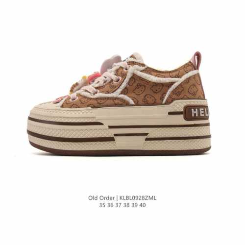 新品 Old Order Canvas-003 云朵增高牛仔 帆布鞋 男女同款运动板鞋 Afgkold Order｜联名Canvas 大头帆布鞋。此款牛仔帆布鞋