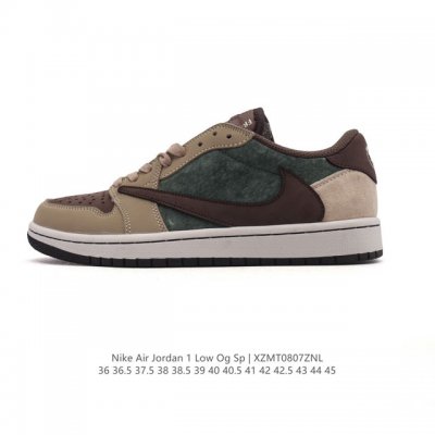 公司级 真标 耐克 Nike Air Jordan 1 Low Og Sp Military Blue Aj1乔1倒勾 2025年新款 蛇年新款 低帮篮球鞋 A