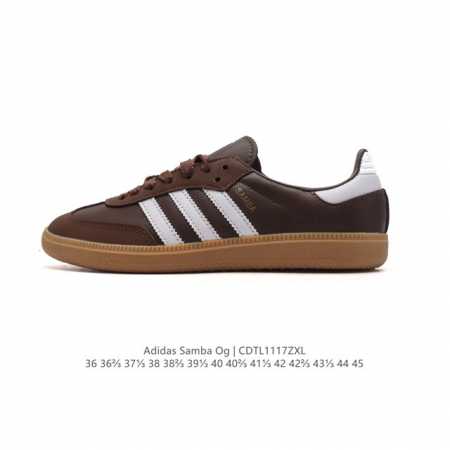 阿迪达斯 德训鞋 Adidas Originals Samba Og Shoes 经典运动鞋小白鞋 T头鞋 男女板鞋 彰显休闲摩登风情的时尚经典鞋。它诞生于50 - 点击图像关闭