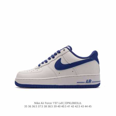 耐克 Nike Air Force 1 '07 Low 空军一号含气垫 低帮百搭厚底增高休闲运动板鞋。柔软、弹性十足的缓震性能和出色的中底设计，横跨复古与现代的 - 点击图像关闭