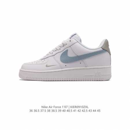 耐克 Nike Air Force 1 '07 Low 空军一号含气垫 低帮百搭厚底增高休闲运动板鞋。柔软、弹性十足的缓震性能和出色的中底设计，横跨复古与现代的 - 点击图像关闭
