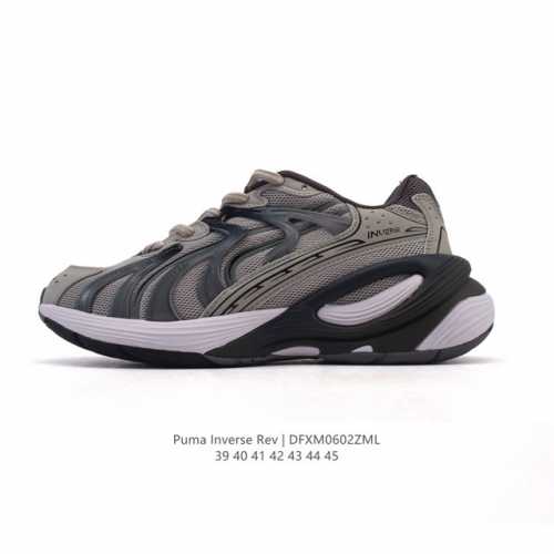 新品公司级 彪马 Puma 男女鞋跑步鞋Inverse Fission春夏透气新品运动鞋减震公路跑鞋撞色 采用生成式Ai工具开发，以经典款 Puma Inhal