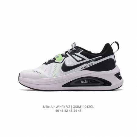 耐克 Nike Zoom Winflo V2 跑步鞋搭载工程网眼设计，巧妙结合 Flywire 飞线，为你全程缔造轻盈透气感受和手套般的出色贴合体验。Nike - 点击图像关闭