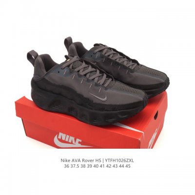耐克 Nike 男女子25新款跑步鞋 Ava Rover 超轻透气大中底缓冲防滑运动鞋 灰黑 Dx4215-004高能科技，驾临街头！一款代表城市鞋履科技未来的