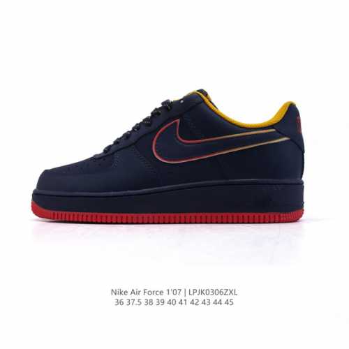 160 耐克 Nike Air Force 1 '07 Low 2025新年新款 空军一号含气垫 小白鞋 低帮百搭厚底增高休闲运动板鞋。柔软、弹性十足的缓震性能