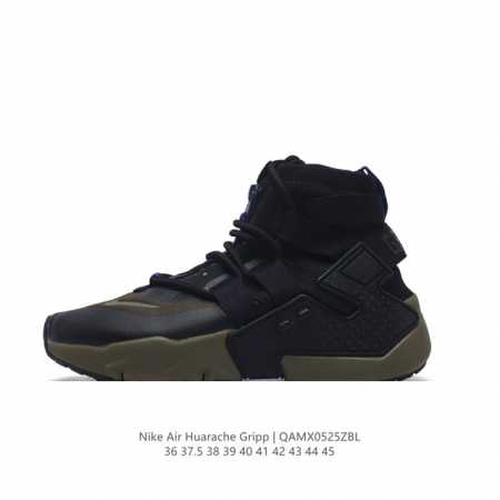 Nike 耐克 Air Huarache Gripp Sail华莱士漂移6代篮球鞋 束脚拉链机能高帮运动慢跑鞋。与元年款huarache相比，其体积更大，结构感 - 点击图像关闭