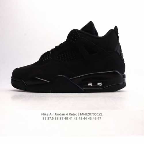 公司级 真标 耐克 Nike Air Jordan 4 Retro Og迈克尔 乔丹Aj4代乔4 中帮复古休闲运动文化篮球鞋。秉承轻量化的速度型篮球鞋设计思想完