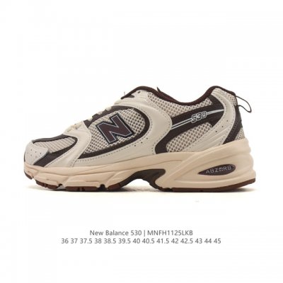 真标 新百伦 Nb530 New Balance 530 复跑古鞋 厚底增高老爹鞋 缓震运动慢跑鞋。Nb530这鞋双确实是Nb家经复典古款式之一，以全科新技诠释