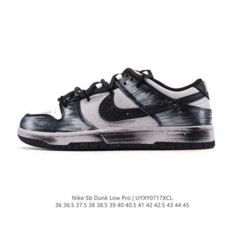 公司级 耐克Nike Dunk Low 板鞋 破晓之影 定制版 Sb系列经典百搭休闲运动板鞋 解构绑带 双鞋带，加厚鞋舌的填充，使舒适性大大提升，同时也更方便穿