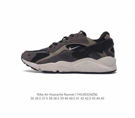Nike 耐克正品air Huarache Runner男女鞋缓震复古运动鞋厚底增高老爹鞋 Nike Air Huarache Run 运动鞋 依托织物面料和橡 - 点击图像关闭