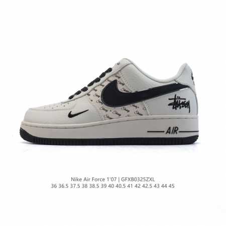 160 【头层皮】耐克 Nike Air Force 1 '07 Low 空军一号 小白鞋 含气垫 低帮百搭厚底增高休闲运动板鞋。柔软、弹性十足的缓震性能和出色 - 点击图像关闭