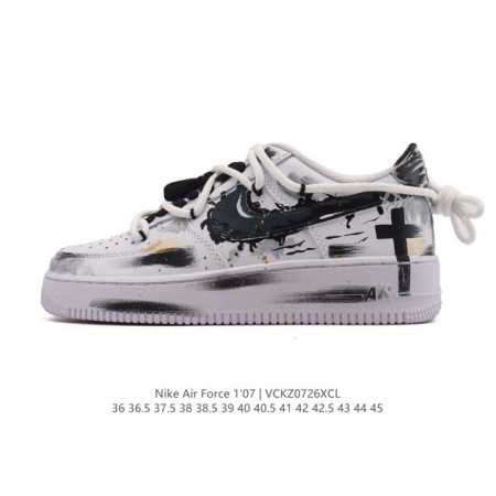 公司级 Af1耐克 Nike Air Force 1 ‘07 Low 空军一号 小白鞋 解构绑带 双鞋带 厚底增高百搭运动板鞋 原楦头原纸板 打造纯正空军版型， - 点击图像关闭