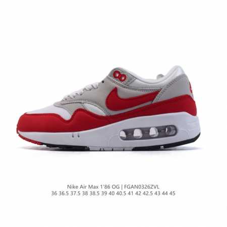 180 耐克Nike Air Max 1'86 Og 经典复古小气垫缓震跑步鞋，穿上Nike Air Max 1 '86 Og 高尔夫球鞋，成就街头传奇。该鞋款 - 点击图像关闭