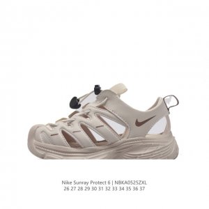 童鞋 耐克官网夏款最新配色 Nike 儿童沙滩童凉拖鞋 鞋解构拼接彩蛋半包头 抽拉绳 夏季韩版男童女童防滑增高软底透气两带运动凉鞋。 类型：儿童鞋 码数：26