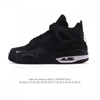 公司级 真标 耐克 Nike Air Jordan 4 Retro Og迈克尔 乔丹Aj4代乔4 中帮复古休闲运动文化篮球鞋。秉承轻量化的速度型篮球鞋设计思想完