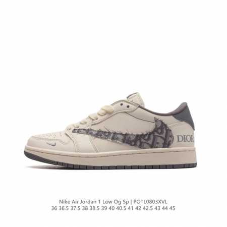 耐克 Nike Air Jordan 1 Low Og Sp Military Blue Aj1乔1 倒勾 Dior联名 低帮篮球鞋 Aj1 乔丹1代 Aj1 - 点击图像关闭