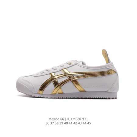 asics 亚瑟士 男女鞋真标半码制 日产经典老牌-鬼塚虎 Onitsuka Tiger Mexico 66经典墨西哥系列复古经典百搭板鞋休闲运动鞋慢跑鞋。采用 - 点击图像关闭