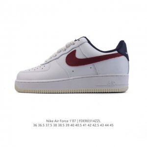 140 耐克 Nike Air Force 1 '07 Low 2025新年新款 空军一号含气垫 小白鞋 低帮百搭厚底增高休闲运动板鞋。柔软、弹性十足的缓震性能