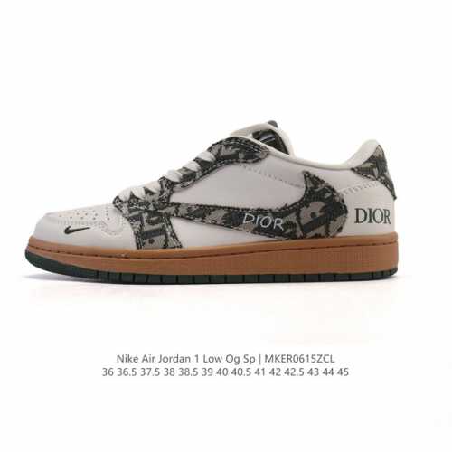 真标 耐克 Nike Air Jordan 1 Low Og Sp Military Blue Aj1乔1倒勾 2025年新款 蛇年新款 低帮篮球鞋 Aj1 乔