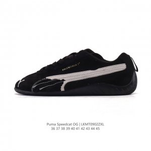 puma Speedca Og 彪马极速赛车系列低帮德训风拼接复古百搭休闲运动赛车鞋 鞋款从80、90年代赛车手所穿的防火赛车鞋为原型，鞋身线条模仿了赛车的流线