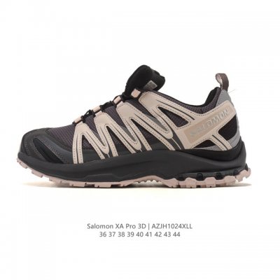 公司级 Salomon萨洛蒙 Xa Pro 3D 户外运动 网布减震防滑透气 低帮跑步鞋 男女同款款运动鞋 沙场灰#萨洛蒙Xapro3D 大面积的织物材质让质感