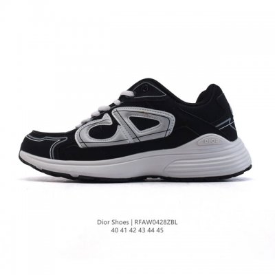 公司级 Dior 迪奥 高奢品牌 彰显高级气质 Dior 运动鞋低帮系列复古休闲鞋时尚慢跑鞋厚底老爹鞋圆头系带 运动跑鞋 生活休闲鞋 男款 时髦单品 时尚百搭